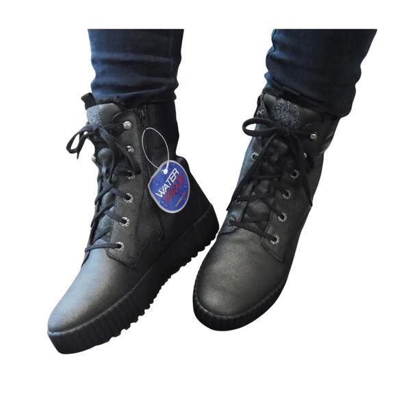 ROMIKA Women Montreal 04 Boots EU 42 US 11 Black Leather Waterproof NWOB - Picture 1 of 13